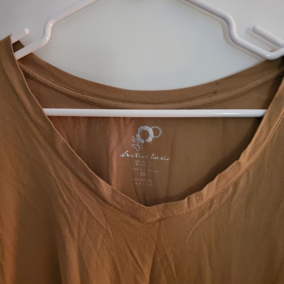 Women's Tan Long Sleeve Top - Picture 3 of 4
